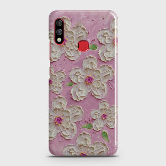 Infinix Hot 7 Pro Cover - Floral Series - Design 5 - Pink & White - Matte Finish - Snap On Hard Case with LifeTime Colors Guarantee