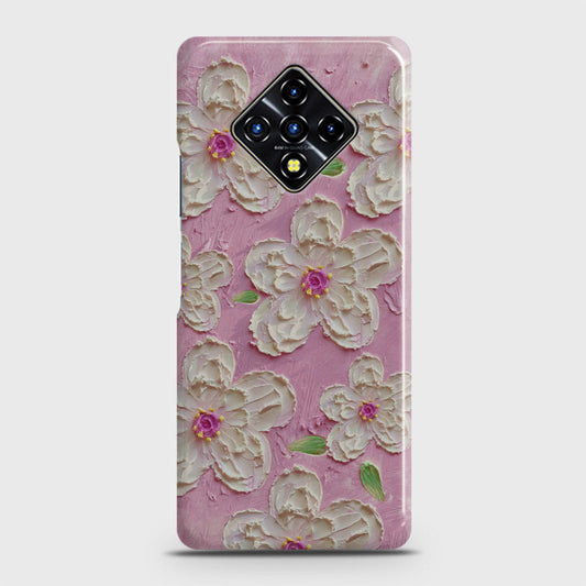 Infinix Zero 8 Cover - Floral Series - Design 5 - Pink & White - Matte Finish - Snap On Hard Case with LifeTime Colors Guarantee