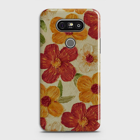 LG G5 Cover - Floral Series  - Design 6 - Red & Orange - Matte Finish - Snap On Hard Case with LifeTime Colors Guarantee