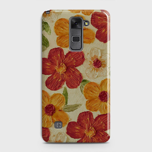 LG Stylus 2 / Stylus 2 Plus / Stylo 2 / Stylo 2 Plus Cover - Floral Series  - Design 6 - Red & Orange - Matte Finish - Snap On Hard Case with LifeTime Colors Guarantee