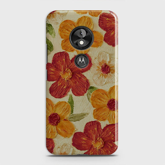 Motorola Moto E5 / G6 Play Cover - Floral Series - Design 6 - Red & Orange - Matte Finish - Snap On Hard Case with LifeTime Colors Guarantee