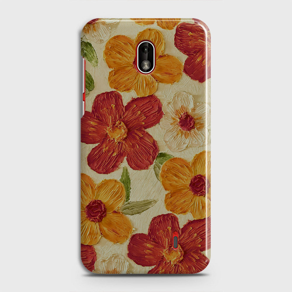 Nokia 1 Plus Cover - Floral Series - Design 6 - Red & Orange - Matte Finish - Snap On Hard Case with LifeTime Colors Guarantee