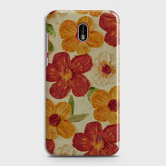 Nokia 1 Plus Cover - Floral Series - Design 6 - Red & Orange - Matte Finish - Snap On Hard Case with LifeTime Colors Guarantee