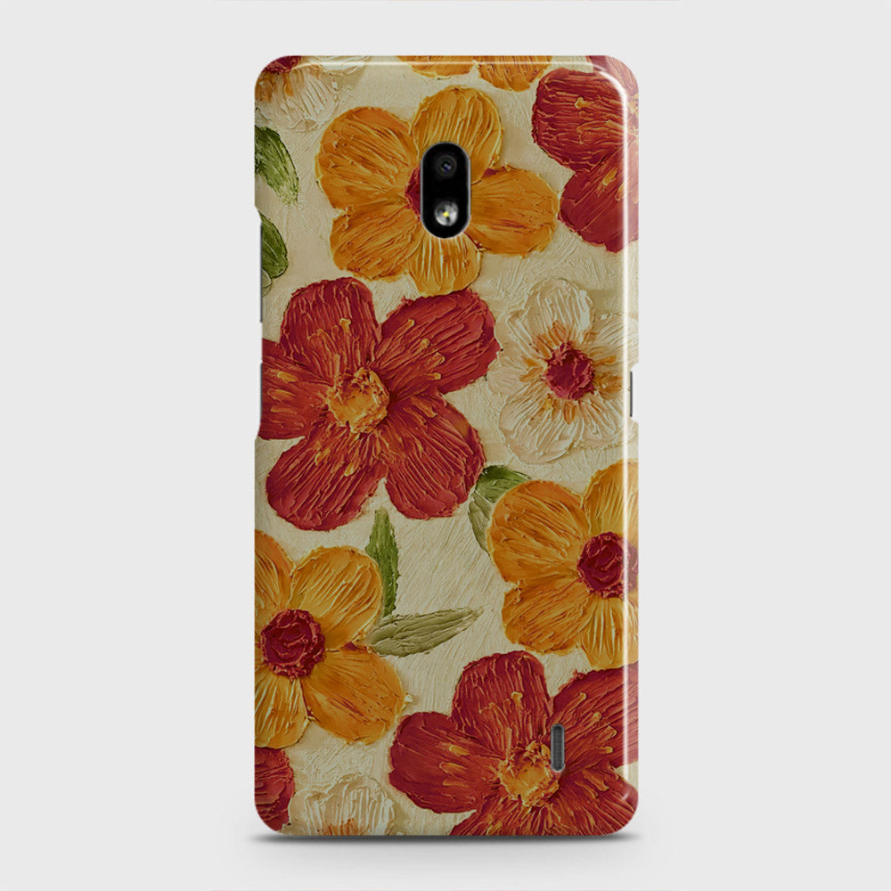 Nokia 2.2 Cover - Floral Series - Design 6 - Red & Orange - Matte Finish - Snap On Hard Case with LifeTime Colors Guarantee