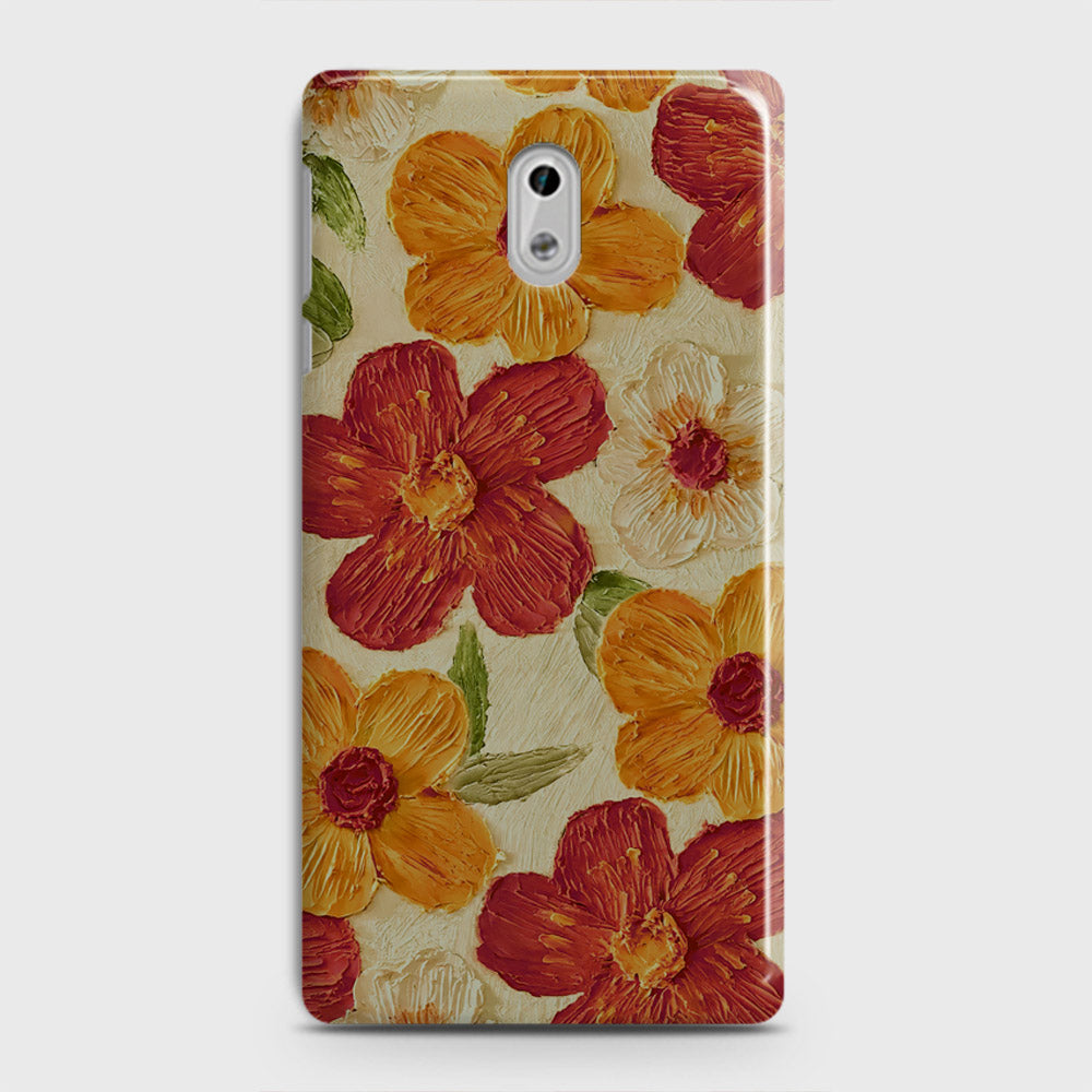 Nokia 3 Cover - Floral Series - Design 6 - Red & Orange - Matte Finish - Snap On Hard Case with LifeTime Colors Guarantee