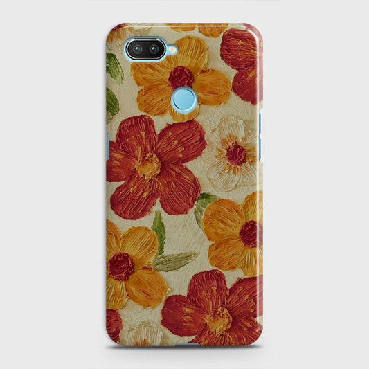 Realme 2 Cover - Floral Series - Design 6 - Red & Orange - Matte Finish - Snap On Hard Case with LifeTime Colors Guarantee