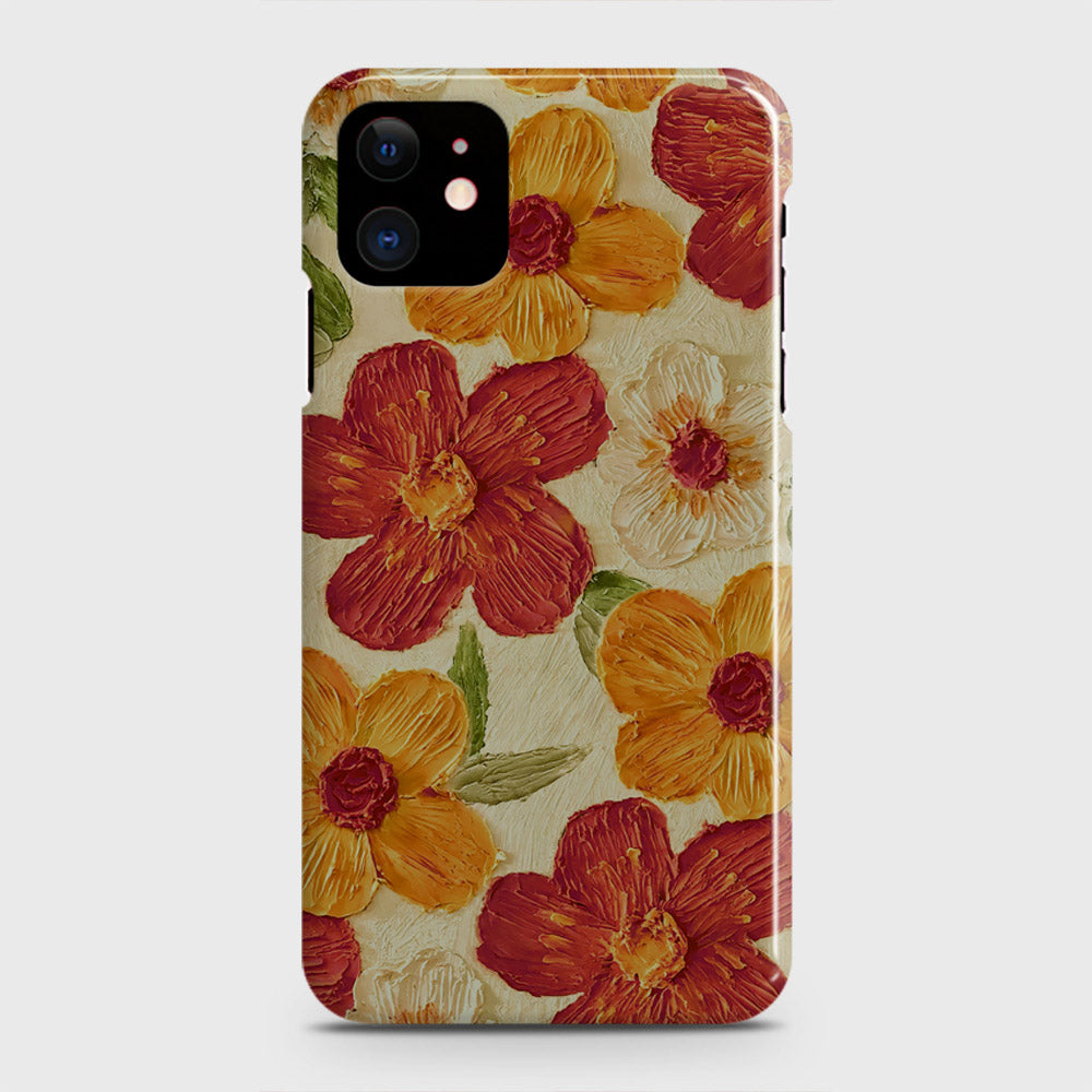 iPhone 12 Cover - Floral Series - Design 6 - Red & Orange - Matte Finish - Snap On Hard Case with LifeTime Colors Guarantee