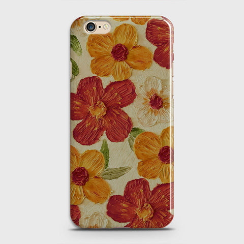 iPhone 6S Cover - Floral Series - Design 6 - Red & Orange - Matte Finish - Snap On Hard Case with LifeTime Colors Guarantee