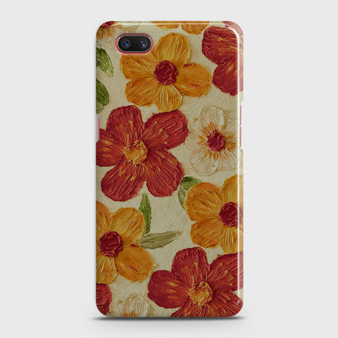 Realme C2 with out flash Forest hole Cover - Floral Series - Design 6 - Red & Orange - Matte Finish - Snap On Hard Case with LifeTime Colors Guarantee