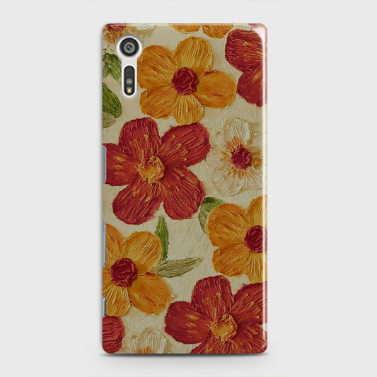 Sony Xperia XZ / XZs Cover - Floral Series - Design 6 - Red & Orange - Matte Finish - Snap On Hard Case with LifeTime Colors Guarantee