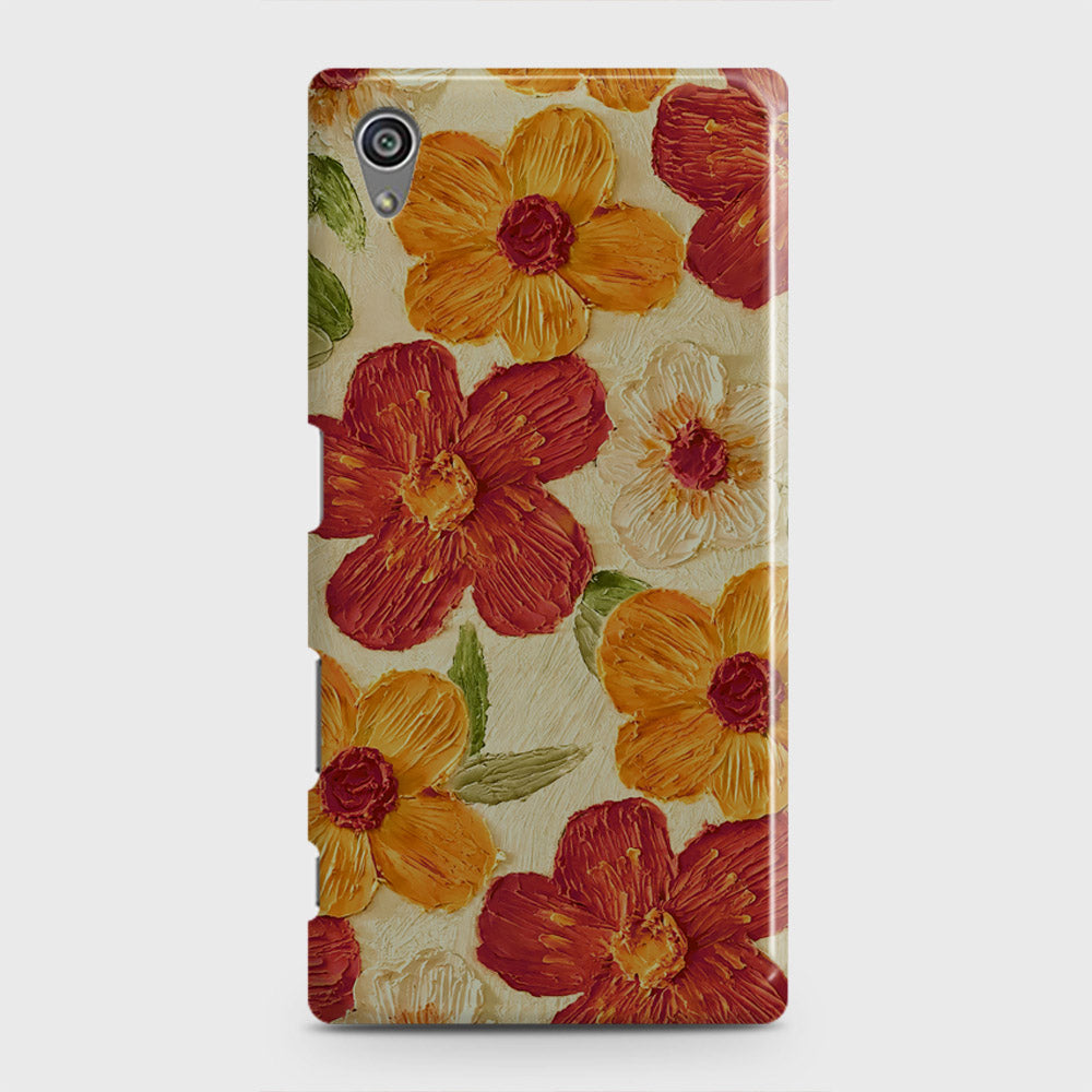 Sony Xperia Z5 Cover - Floral Series - Design 6 - Red & Orange - Matte Finish - Snap On Hard Case with LifeTime Colors Guarantee