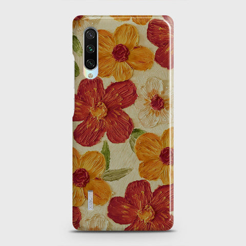 Xiaomi Mi A3 Cover - Floral Series - Design 6 - Red & Orange - Matte Finish - Snap On Hard Case with LifeTime Colors Guarantee