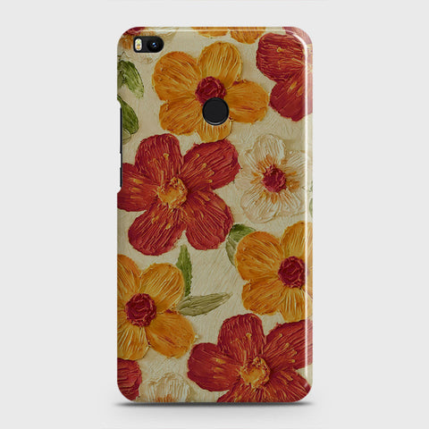 Xiaomi Mi Max 2 Cover - Floral Series - Design 6 - Red & Orange - Matte Finish - Snap On Hard Case with LifeTime Colors Guarantee