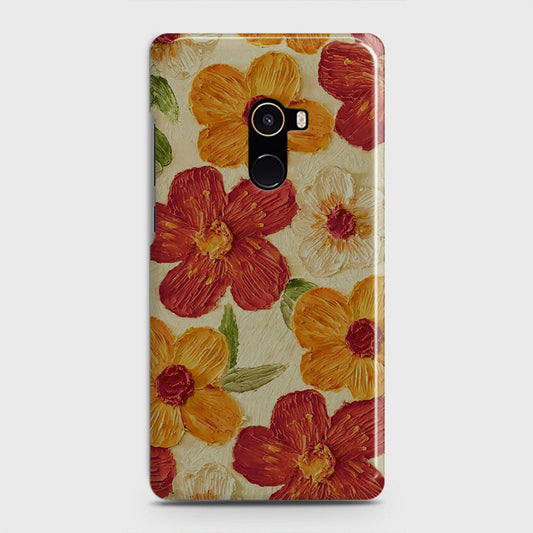 Xiaomi Mi Mix 2 Cover - Floral Series - Design 6 - Red & Orange - Matte Finish - Snap On Hard Case with LifeTime Colors Guarantee