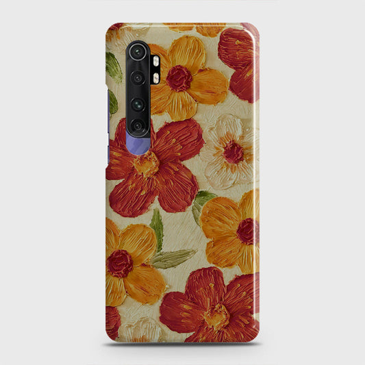 Xiaomi Mi Note 10 Lite Cover - Floral Series - Design 6 - Red & Orange - Matte Finish - Snap On Hard Case with LifeTime Colors Guarantee