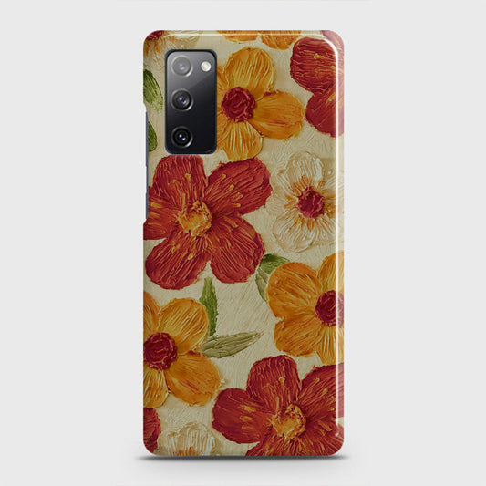 Samsung Galaxy S20 FE Cover - Floral Series - Design 6 - Red & Orange - Matte Finish - Snap On Hard Case with LifeTime Colors Guarantee