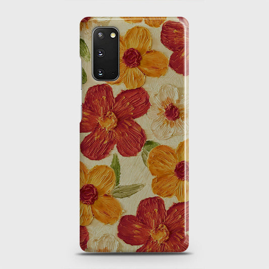 Samsung Galaxy S20 Cover - Floral Series - Design 6 - Red & Orange - Matte Finish - Snap On Hard Case with LifeTime Colors Guarantee