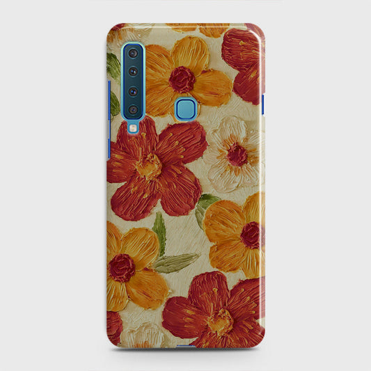 Samsung Galaxy A9s Cover - Floral Series - Design 6 - Red & Orange - Matte Finish - Snap On Hard Case with LifeTime Colors Guarantee