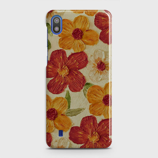 Samsung Galaxy A10 Cover - Floral Series - Design 6 - Red & Orange - Matte Finish - Snap On Hard Case with LifeTime Colors Guarantee