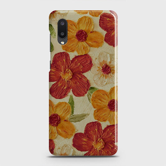 Samsung Galaxy A02 Cover - Floral Series - Design 6 - Red & Orange - Matte Finish - Snap On Hard Case with LifeTime Colors Guarantee