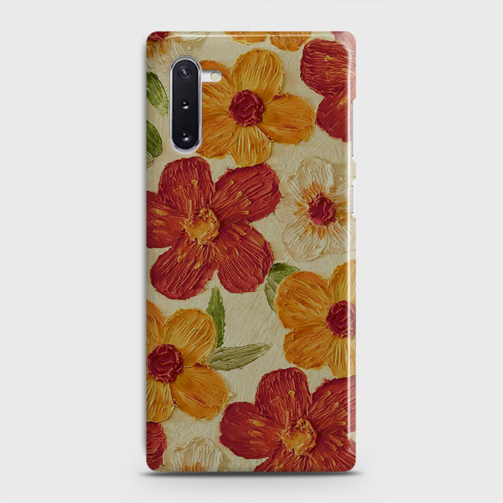 Samsung Galaxy Note 10 Cover - Floral Series - Design 6 - Red & Orange - Matte Finish - Snap On Hard Case with LifeTime Colors Guarantee