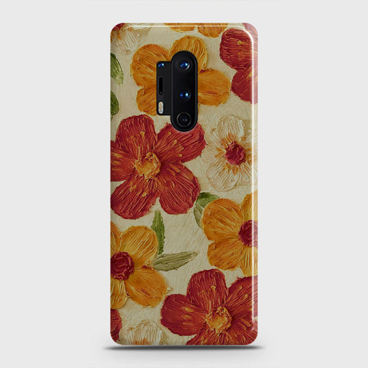 OnePlus 8 Pro Cover - Floral Series - Design 6 - Red & Orange - Matte Finish - Snap On Hard Case with LifeTime Colors Guarantee