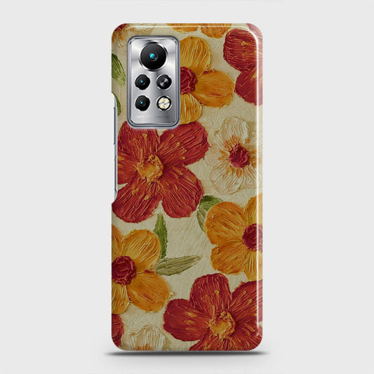 Infinix Note 11 Pro Cover - Floral Series - Design 6 - Red & Orange - Matte Finish - Snap On Hard Case with LifeTime Colors Guarantee