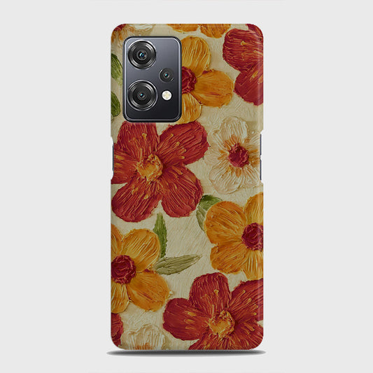 OnePlus Nord CE 2 Lite 5G Cover - Floral Series - Design 6 - Red & Orange - Matte Finish - Snap On Hard Case with LifeTime Colors Guarantee