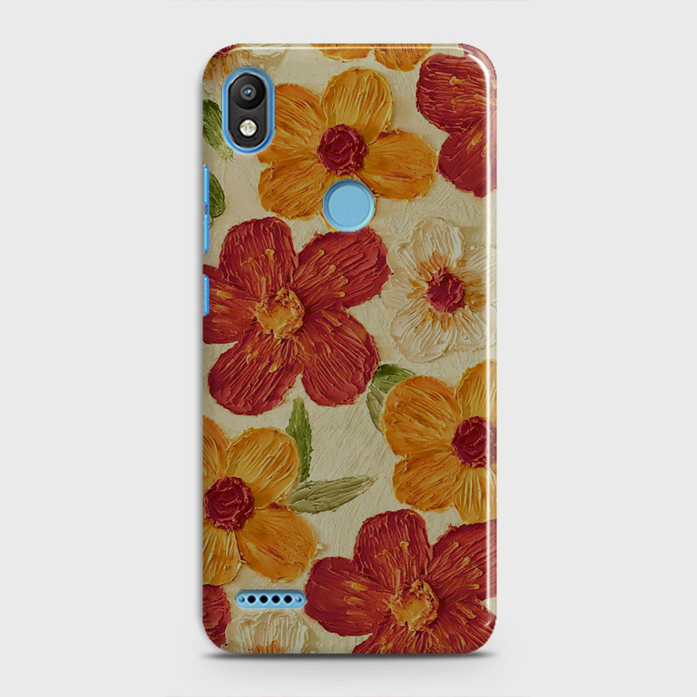 Infinix Smart 2 / X5515 Cover - Floral Series - Design 6 - Red & Orange - Matte Finish - Snap On Hard Case with LifeTime Colors Guarantee