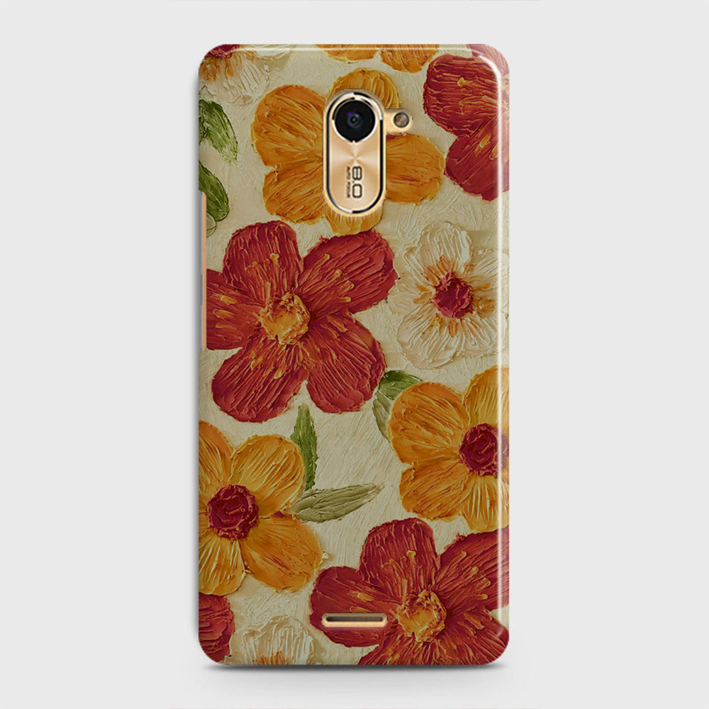 Infinix Hot 4 / Hot 4 Pro  Cover - Floral Series - Design 6 - Red & Orange - Matte Finish - Snap On Hard Case with LifeTime Colors Guarantee