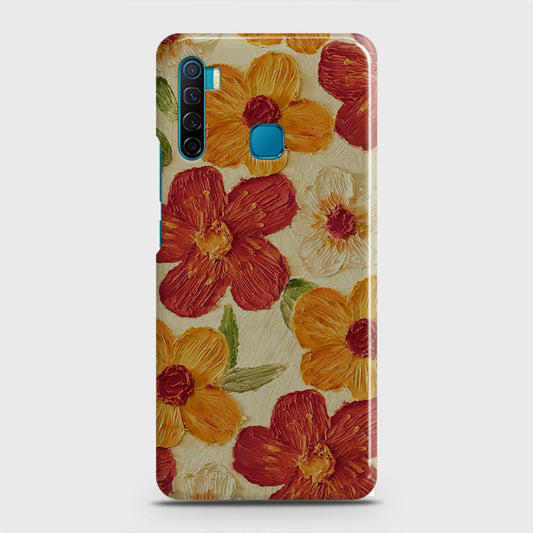 Infinix S5 - Floral Series - Design 6 - Red & Orange - Matte Finish - Snap On Hard Case with LifeTime Colors Guarantee