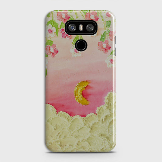 LG G6 Cover - Floral Series  - Design 7 - Pink & Yellow - Matte Finish - Snap On Hard Case with LifeTime Colors Guarantee