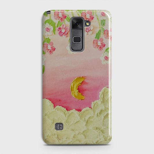 LG Stylus 2 / Stylus 2 Plus / Stylo 2 / Stylo 2 Plus Cover - Floral Series  - Design 7 - Pink & Yellow - Matte Finish - Snap On Hard Case with LifeTime Colors Guarantee