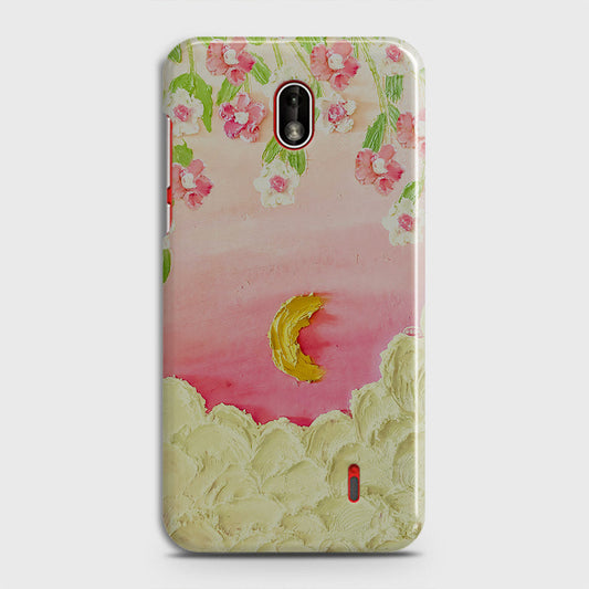 Nokia 1 Plus Cover - Floral Series - Design 7 - Pink & Yellow - Matte Finish - Snap On Hard Case with LifeTime Colors Guarantee