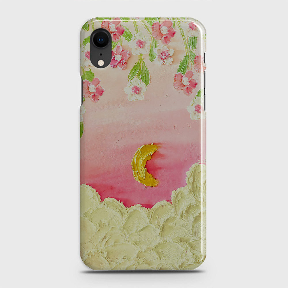 iPhone XR Cover - Floral Series - Design 7 - Pink & Yellow - Matte Finish - Snap On Hard Case with LifeTime Colors Guarantee