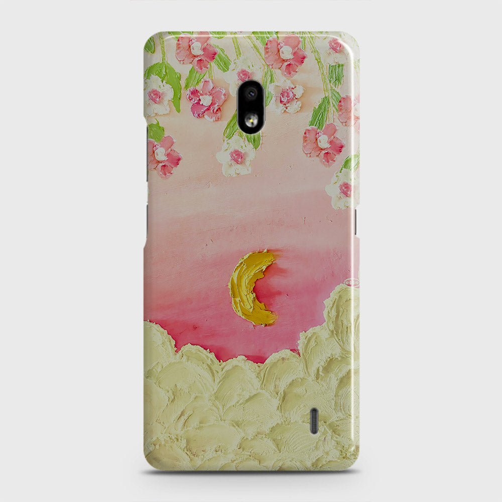 Nokia 2.2 Cover - Floral Series - Design 7 - Pink & Yellow - Matte Finish - Snap On Hard Case with LifeTime Colors Guarantee