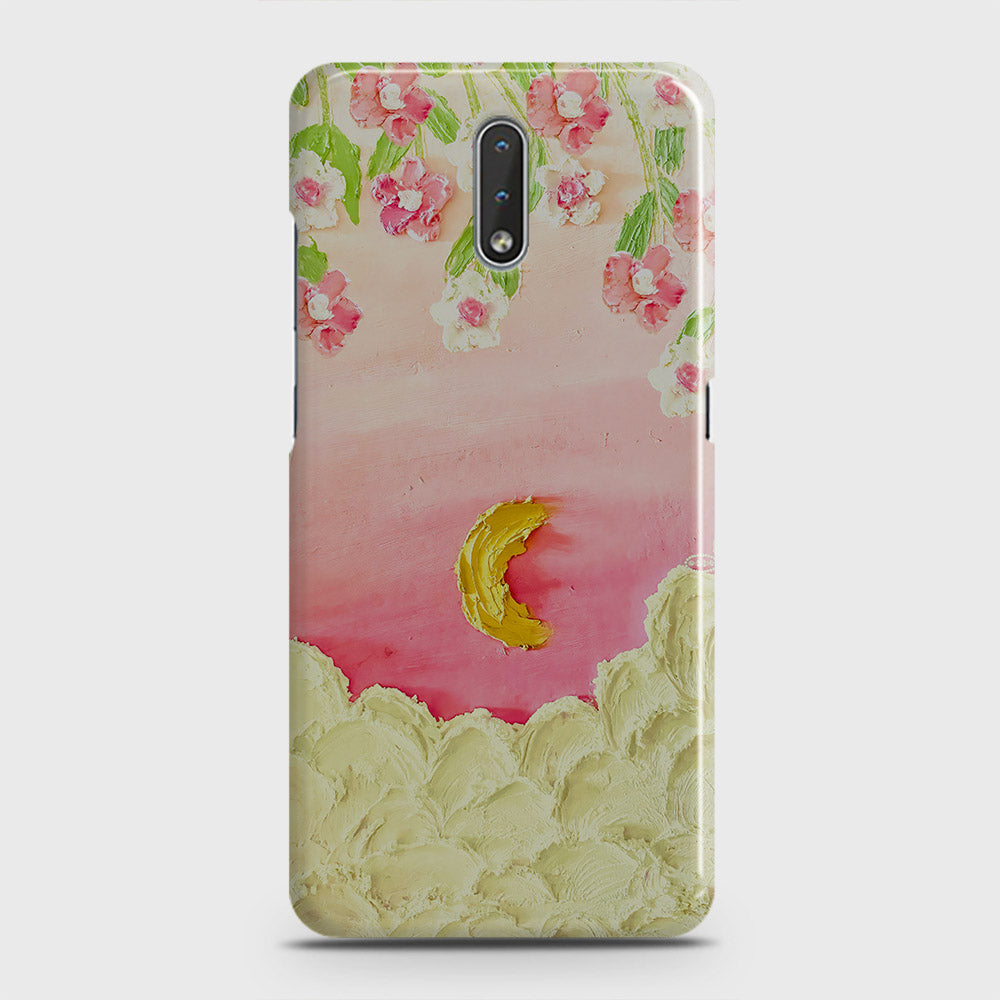 Nokia 2.3 Cover - Floral Series - Design 7 - Pink & Yellow - Matte Finish - Snap On Hard Case with LifeTime Colors Guarantee