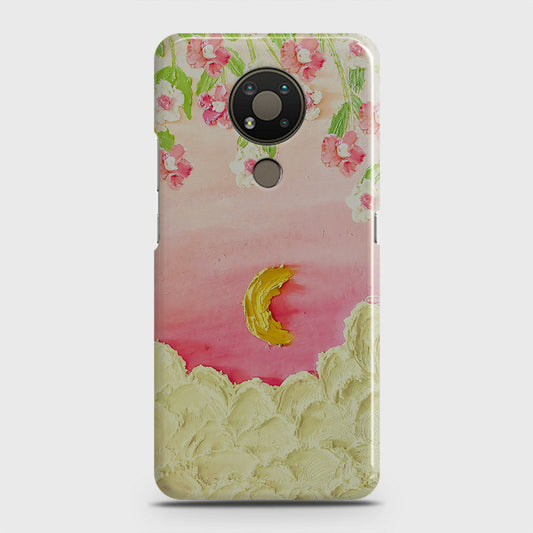 Nokia 3.4 Cover - Floral Series - Design 7 - Pink & Yellow - Matte Finish - Snap On Hard Case with LifeTime Colors Guarantee