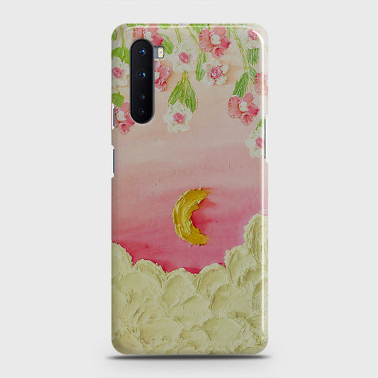 OnePlus Nord  Cover - Floral Series - Design 7 - Pink & Yellow - Matte Finish - Snap On Hard Case with LifeTime Colors Guarantee