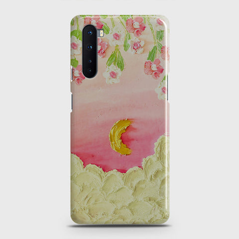 OnePlus Nord  Cover - Floral Series - Design 7 - Pink & Yellow - Matte Finish - Snap On Hard Case with LifeTime Colors Guarantee