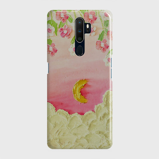 Oppo A5 2020 Cover - Floral Series - Design 7 - Pink & Yellow - Matte Finish - Snap On Hard Case with LifeTime Colors Guarantee