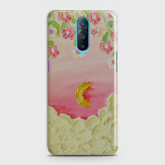 Oppo R17 Pro Cover - Floral Series - Design 7 - Pink & Yellow - Matte Finish - Snap On Hard Case with LifeTime Colors Guarantee