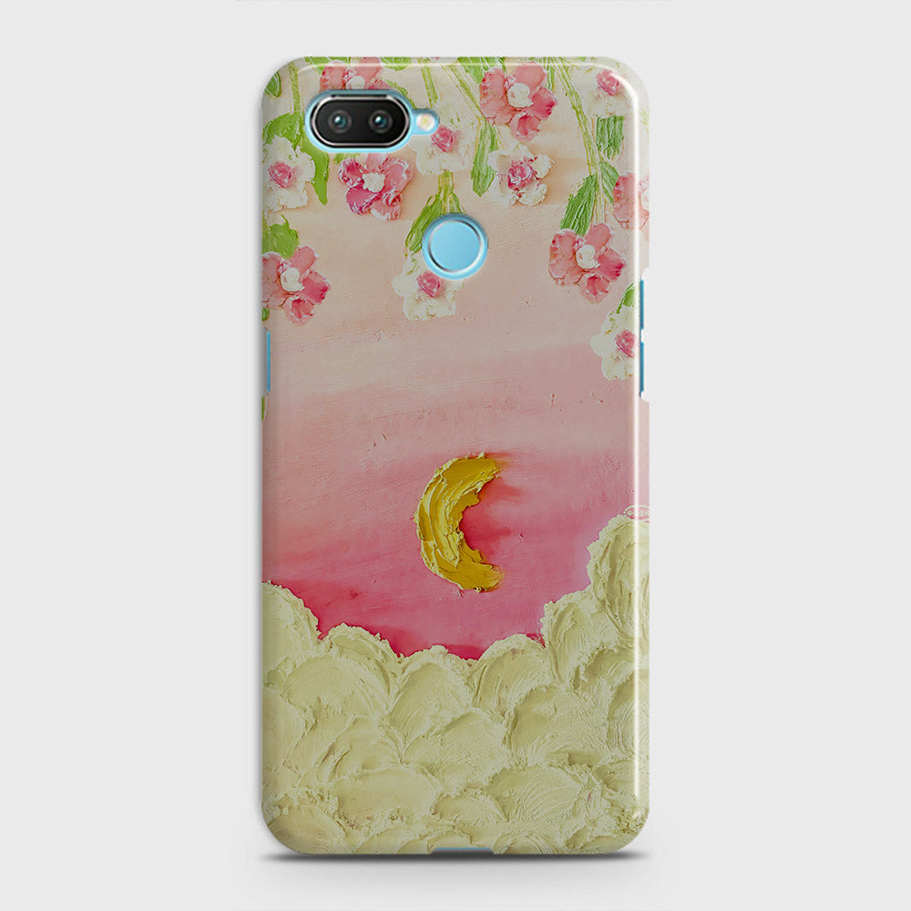 Realme 2 Cover - Floral Series - Design 7 - Pink & Yellow - Matte Finish - Snap On Hard Case with LifeTime Colors Guarantee