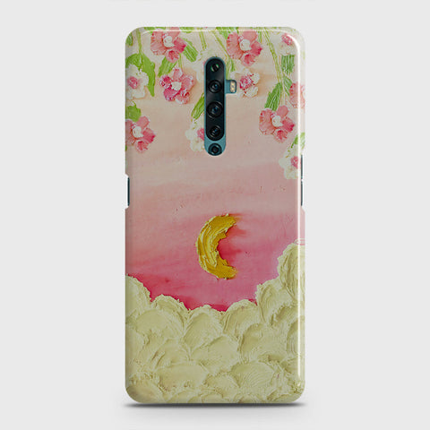 Oppo Reno 2Z Cover - Floral Series - Design 7 - Pink & Yellow - Matte Finish - Snap On Hard Case with LifeTime Colors Guarantee