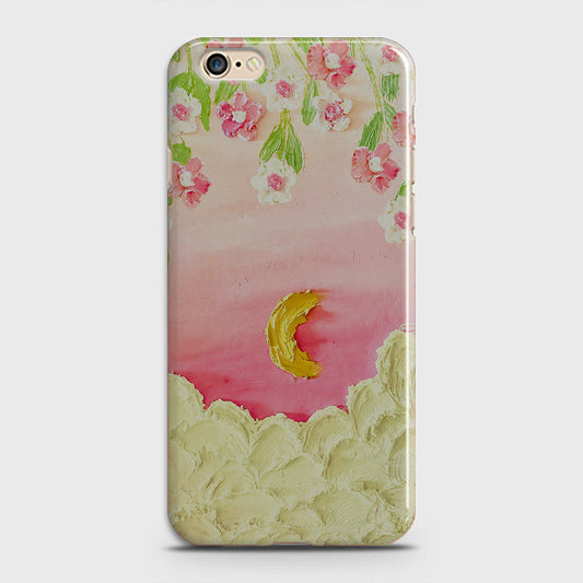 iPhone 6S Cover - Floral Series - Design 7 - Pink & Yellow - Matte Finish - Snap On Hard Case with LifeTime Colors Guarantee