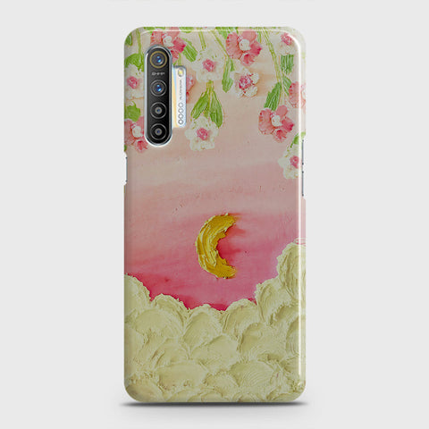 Realme XT Cover - Floral Series - Design 7 - Pink & Yellow - Matte Finish - Snap On Hard Case with LifeTime Colors Guarantee