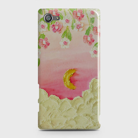 Sony Xperia Z5 Compact / Z5 Mini Cover - Floral Series - Design 7 - Pink & Yellow - Matte Finish - Snap On Hard Case with LifeTime Colors Guarantee