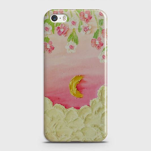 iPhone 5C Cover - Floral Series - Design 7 - Pink & Yellow - Matte Finish - Snap On Hard Case with LifeTime Colors Guarantee