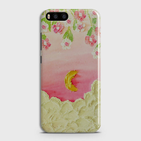 Xiaomi Mi 6  Cover - Floral Series - Design 7 - Pink & Yellow - Matte Finish - Snap On Hard Case with LifeTime Colors Guarantee