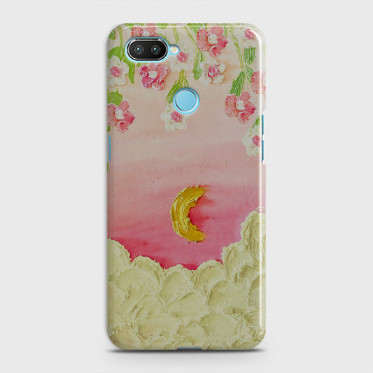 Xiaomi Mi 8 Lite Cover - Floral Series - Design 7 - Pink & Yellow - Matte Finish - Snap On Hard Case with LifeTime Colors Guarantee